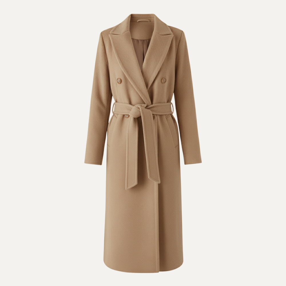 ABRIGO CINTURON LARGO